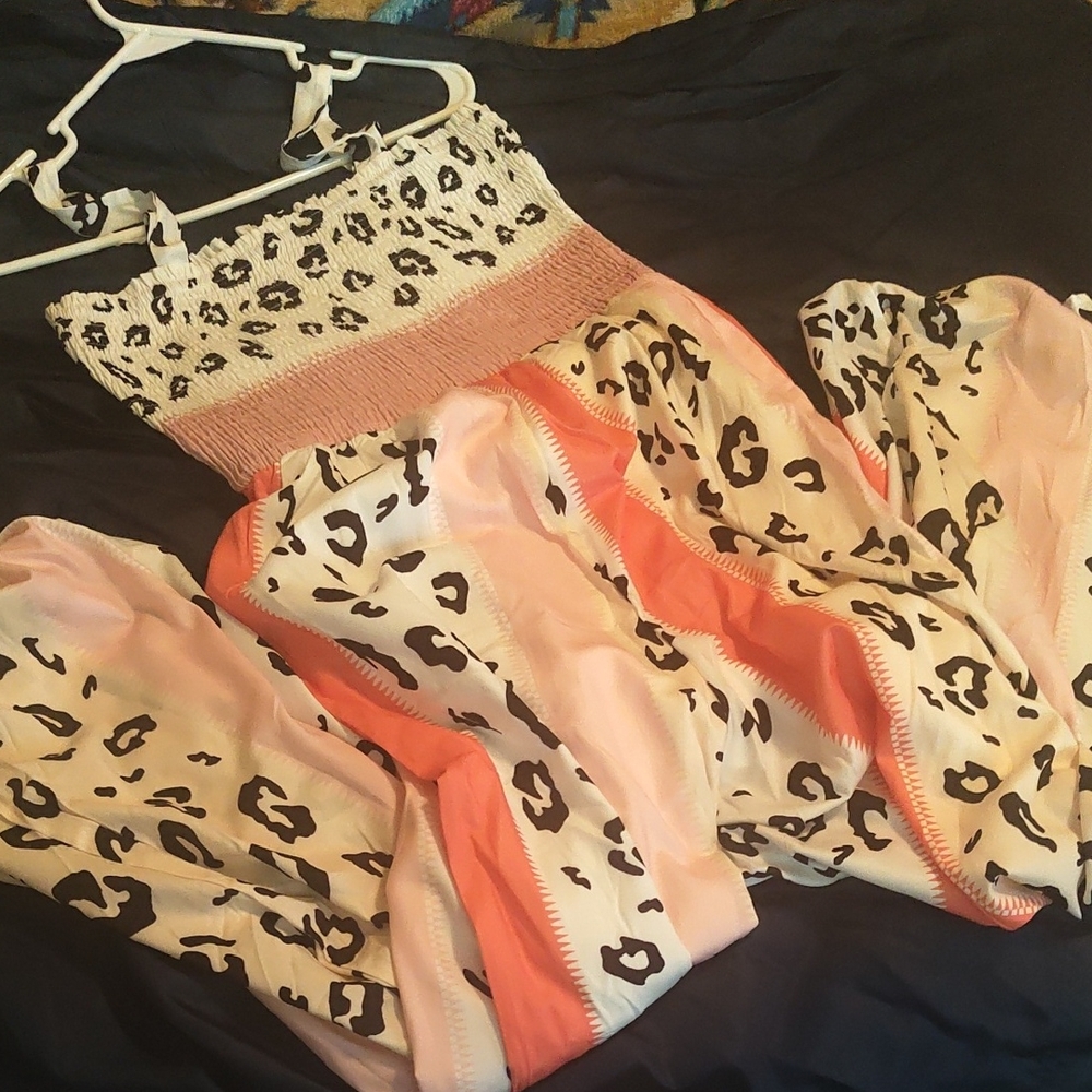Leopard Print Pant Suit